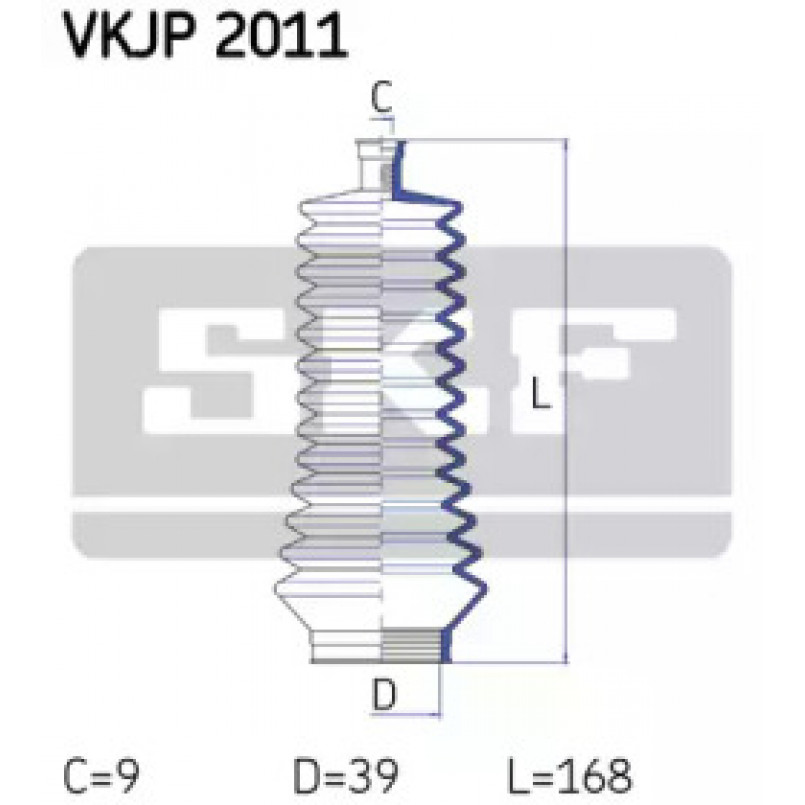 VKJP 2011 SKF - Пильовик привідного валу